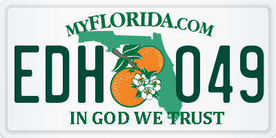FL license plate EDHO49