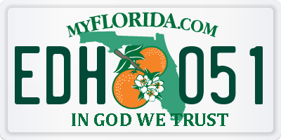 FL license plate EDHO51