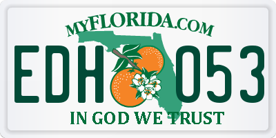 FL license plate EDHO53
