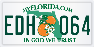 FL license plate EDHO64