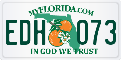 FL license plate EDHO73