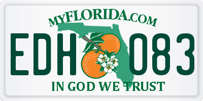 FL license plate EDHO83