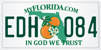 FL license plate EDHO84