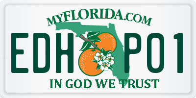 FL license plate EDHP01