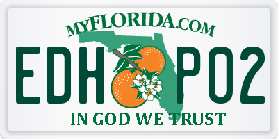 FL license plate EDHP02