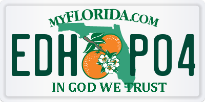 FL license plate EDHP04