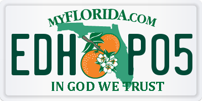 FL license plate EDHP05