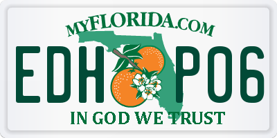 FL license plate EDHP06