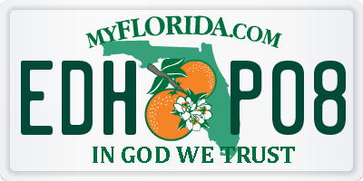 FL license plate EDHP08