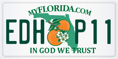 FL license plate EDHP11