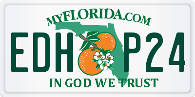 FL license plate EDHP24