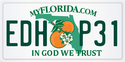 FL license plate EDHP31