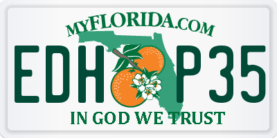 FL license plate EDHP35