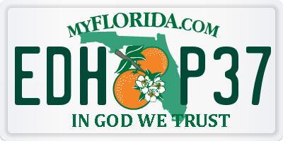 FL license plate EDHP37
