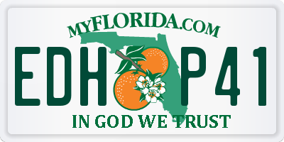 FL license plate EDHP41