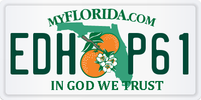 FL license plate EDHP61