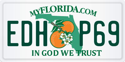 FL license plate EDHP69