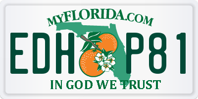 FL license plate EDHP81