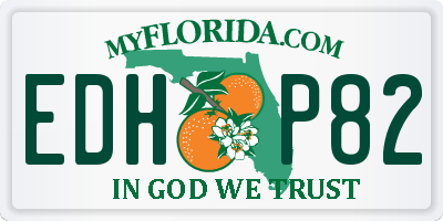 FL license plate EDHP82