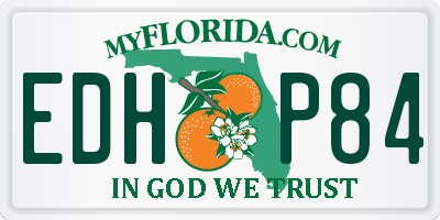 FL license plate EDHP84