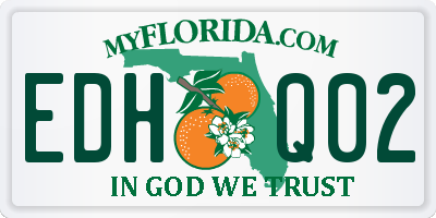 FL license plate EDHQ02