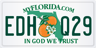 FL license plate EDHQ29