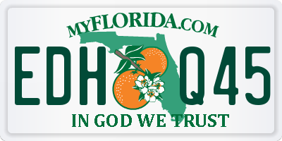 FL license plate EDHQ45