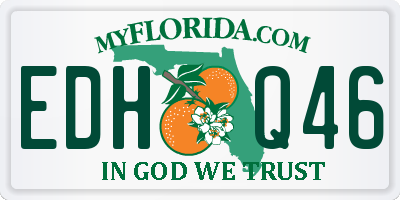 FL license plate EDHQ46