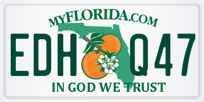 FL license plate EDHQ47