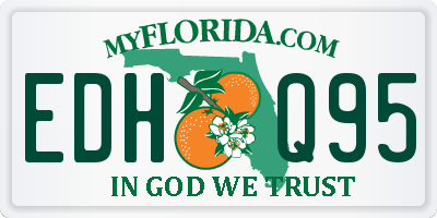 FL license plate EDHQ95