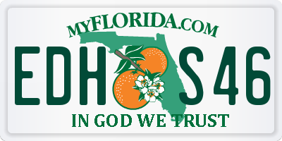 FL license plate EDHS46