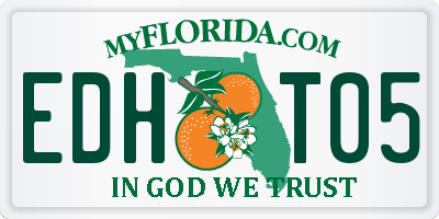 FL license plate EDHT05