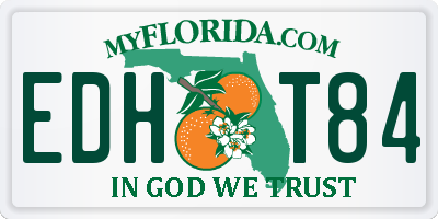FL license plate EDHT84