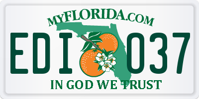 FL license plate EDIO37
