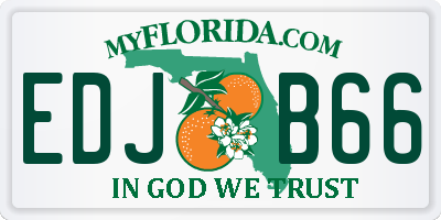 FL license plate EDJB66