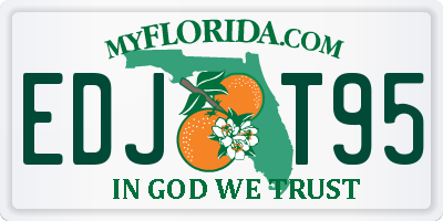 FL license plate EDJT95