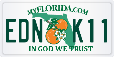 FL license plate EDNK11