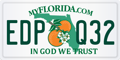 FL license plate EDPQ32