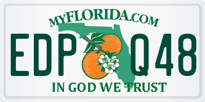 FL license plate EDPQ48