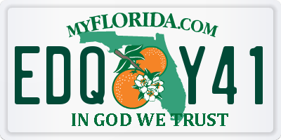 FL license plate EDQY41