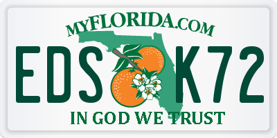 FL license plate EDSK72