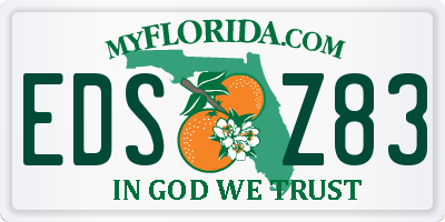 FL license plate EDSZ83