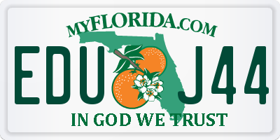 FL license plate EDUJ44