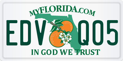 FL license plate EDVQ05