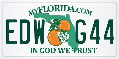 FL license plate EDWG44