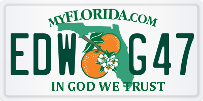 FL license plate EDWG47