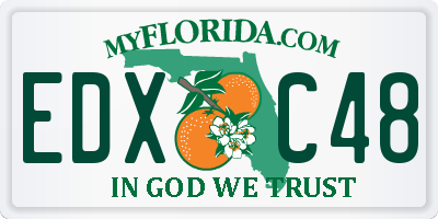 FL license plate EDXC48