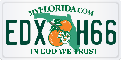 FL license plate EDXH66