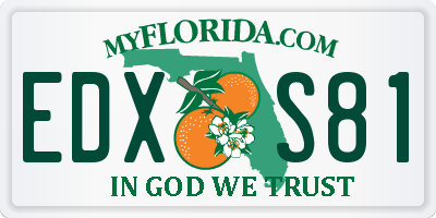 FL license plate EDXS81