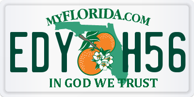 FL license plate EDYH56